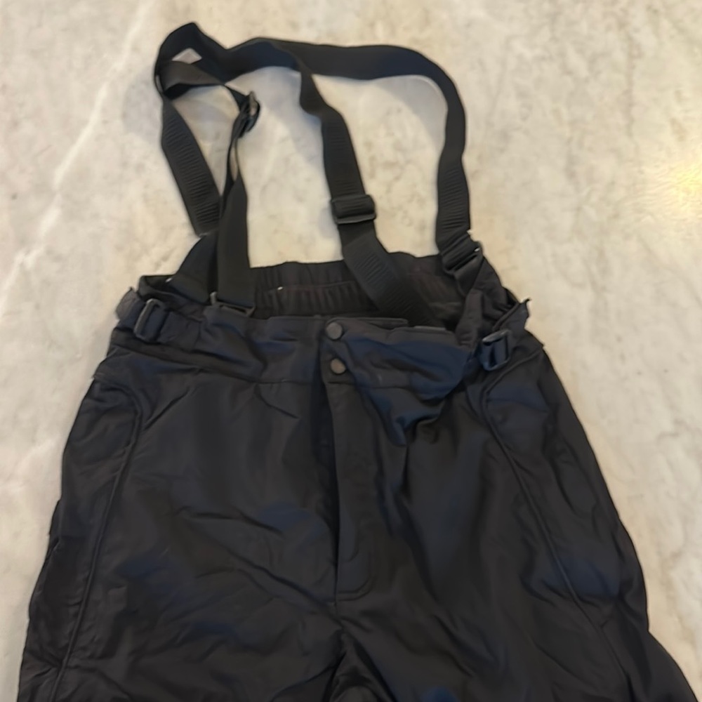Columbia Mens Medium Snow Bibs Ski Black Overalls